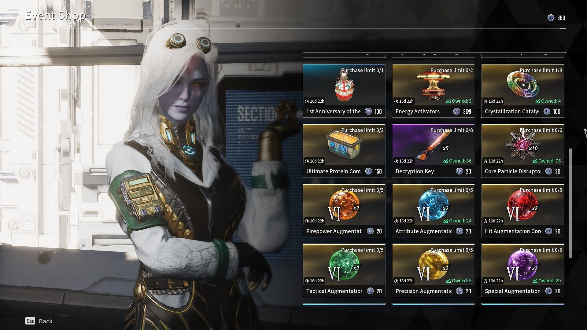 The event shop is a great place to acquire upgrade materials (Image via Nexon)